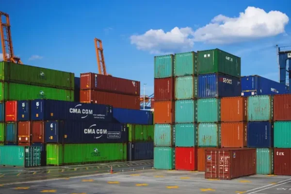 stacked containers
